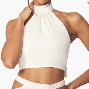 Halter Linen Blend Top